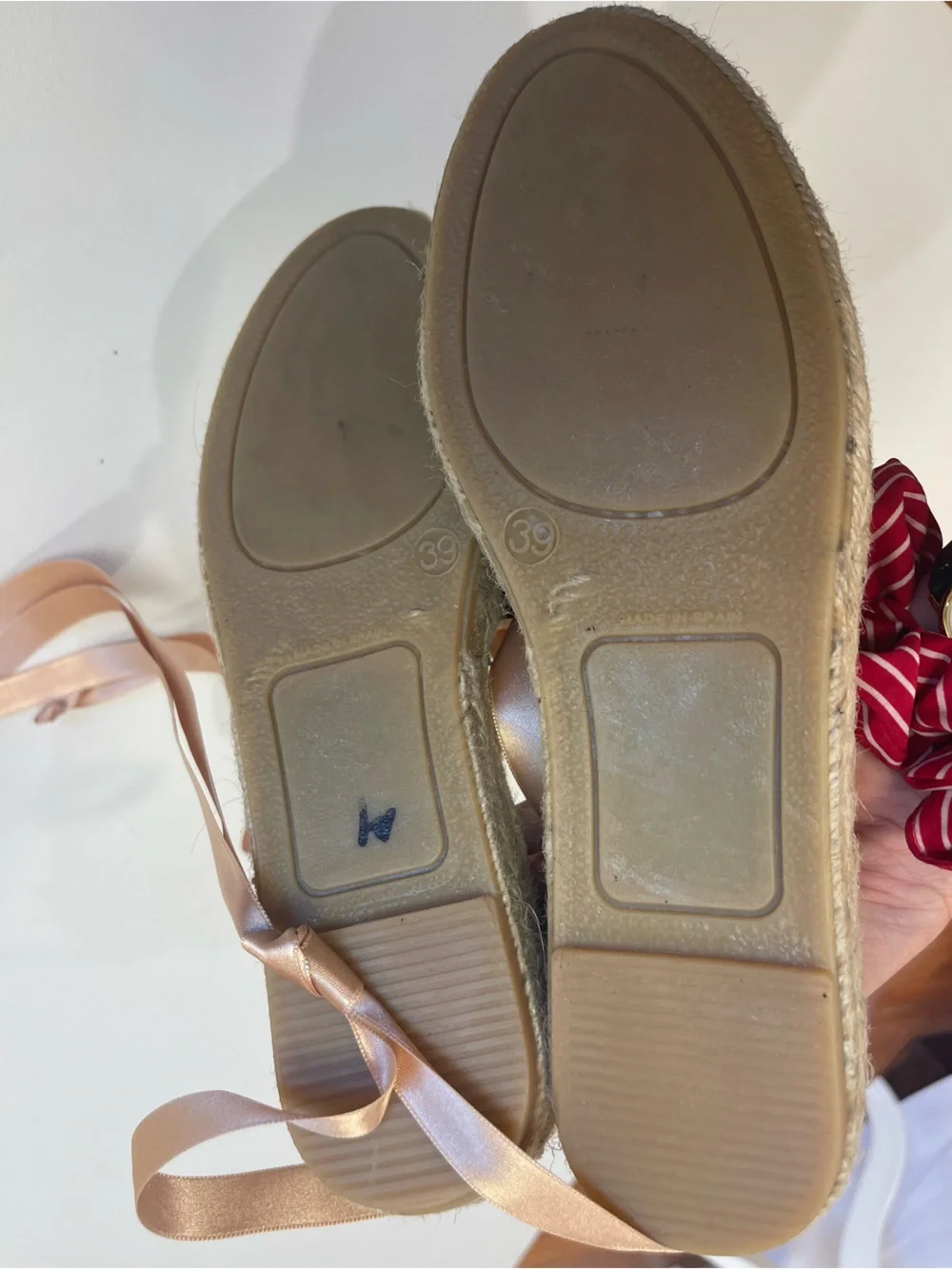 handmade Black Espadrilles 8.5/39 Sandals Lace Up Pink Satin Ribbons Balletcore